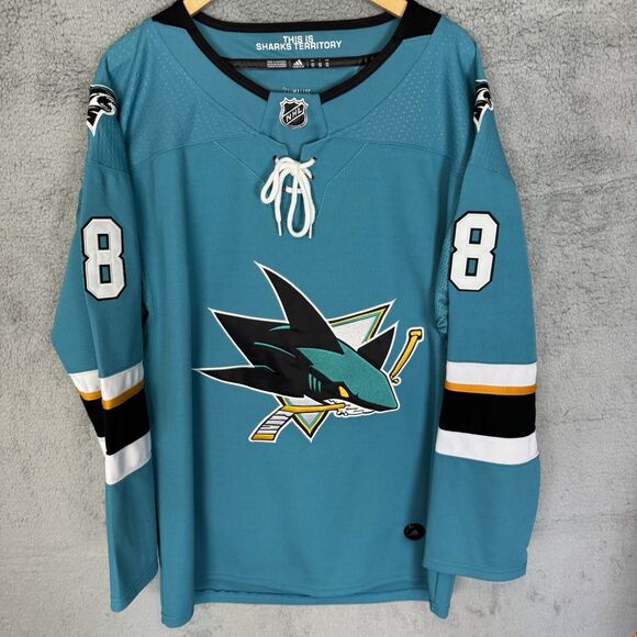 San Jose Sharks Adidas Authentic Jersey Brent Burns Size 52 Stitched